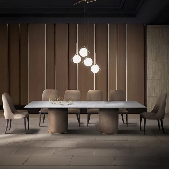 Prestige Marble Pedestal Dining Table - Variation Available